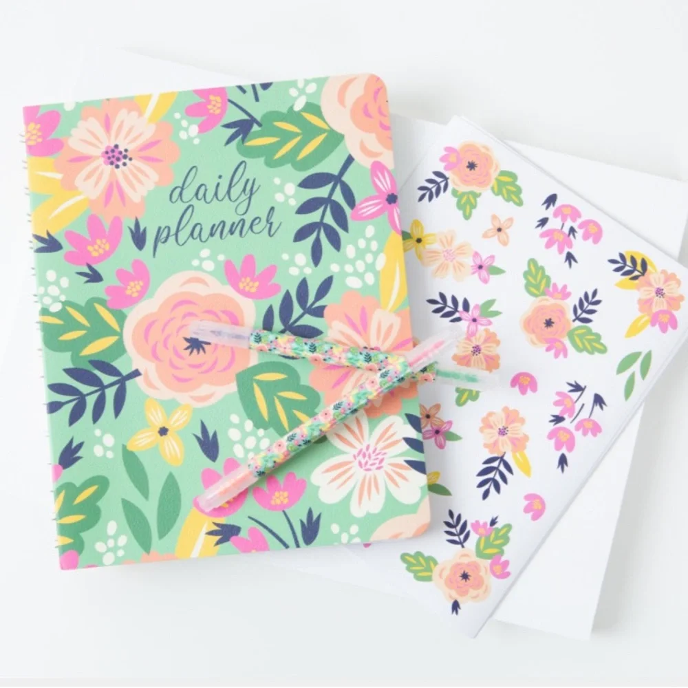 Steel Mill and Company Floral Undated Daily Planner